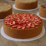 Strawberry Rosetta Honey Cake