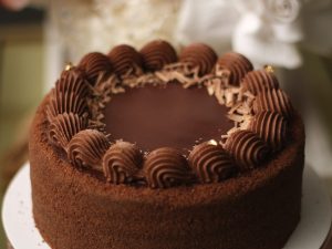 double chocolate honey cake